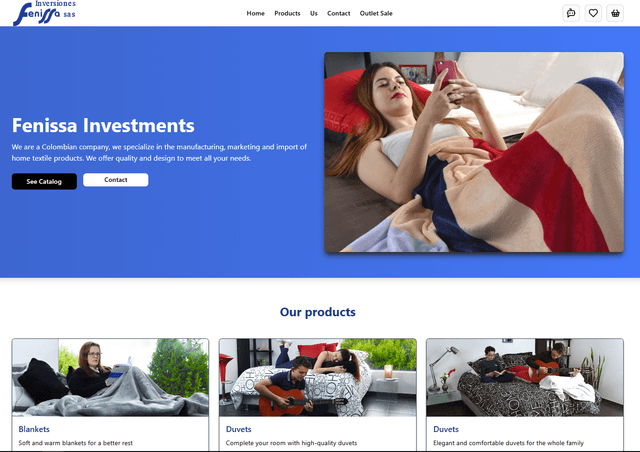 Sitio Full Stack Venta Textiles